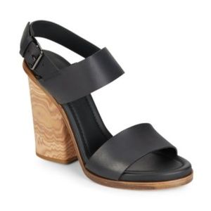 Vince Haley Leather Sandals (black)